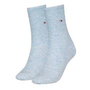 Tommy Hilfiger Strømper 2P Women Classic Casual Socks Lysblå Str 35/38...