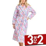 Damella Printed Terry Velour Robe Mixed Medium Dame