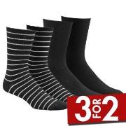 Damella Strømper 2P Bamboo Socks Svart Str 35/38 Dame