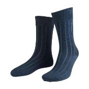 Amanda Christensen Strømper Grade Wide Rib Ankle Socks Mørkblå Str 39/...