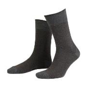 Amanda Christensen Strømper True Stripe Ankle Sock Grå Str 43/46