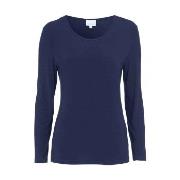 Damella Bamboo Long Sleeve Top Marine Bambus X-Large Dame