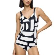 Triumph Summer Allure Wired Swimsuit Svart/Hvit C 52 Dame
