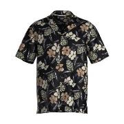 BOSS Beach Shirt Svart Mønster viskose X-Large Herre