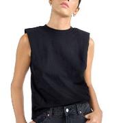 Bread and Boxers Heavy Tank Top Svart økologisk bomull Large Dame