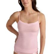 Calida Cate Satin Spagetti Top Rosa bomull Large Dame