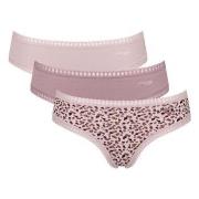 Sloggi Truser 3P GO Crush Hipster Briefs Sand/rosa bomull Large Dame
