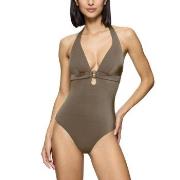 Triumph Midnight Swim OP 01 Swimsuit Khaki C 46 Dame