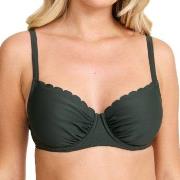 Damella Grace Wavy Bikini Bra Mørkgrørnn  D/E 38 Dame