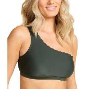 Damella Nora Wavy Bikini Top Mørkgrørnn  36 Dame