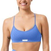Björn Borg BH Studio Seamless Ribbed Strap Bra Blå polyamid Medium Dam...