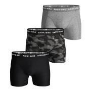 Björn Borg 3P Essential Shadeline Shorts Grå/Svart bomull X-Small Herr...