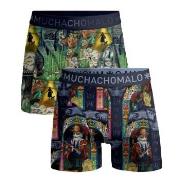 Muchachomalo 2P Puss Boots Wizard Oz Boxer Mixed bomull Medium Herre