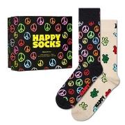 Happy socks Strømper 2P Peace Socks Gift Set Mixed bomull Str 41/46