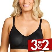 Damella BH Carla Soft Bra Svart polyester E 70 Dame
