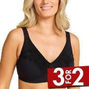 Damella BH Felice Soft Bra Svart bomull F 95 Dame