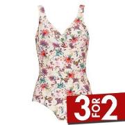 Damella Fiona Swimsuit Pattern Blomstret 36 Dame