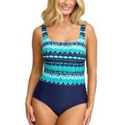 Damella Patricia Swimsuit Blå Mønster 36 Dame
