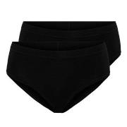 Pierre Robert Truser Cotton Brief Wmn Svart bomull Medium Dame