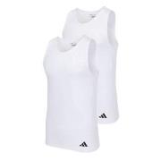 adidas 2P Active Flex Cotton Ergonomic Tank Top Hvit bomull Small Herr...