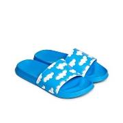 Happy Socks Cloudy Pool Slide Blå Mønster Str 40/41