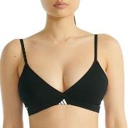 adidas BH Sport Active 3 Stripes Triangle Bralette Svart bomull XX-Lar...