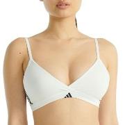 adidas BH Sport Active 3 Stripes Triangle Bralette Hvit bomull Small D...