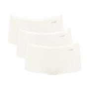 Sloggi Truser 3P GO Crush Hipster Shorts Elfenben bomull X-Large Dame