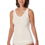 Schiesser Fine Rib Top Champagne bomull Medium Dame