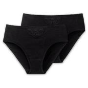 Schiesser Truser 2P Cotton Essentials Tai Panties Svart bomull X-Large...