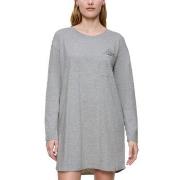Triumph Long Sleeve Nightdress Grå bomull 40 Dame