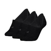 Calvin Klein Strømper 3P Footie Socks For Women Svart Str 35/38 Dame