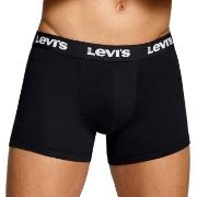Levis 2P Repeat Logo Boxer Brief Svart bomull Medium Herre