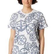 Schiesser Mix and Relax Short Sleeve Shirt Hvit Mønster bomull Small D...