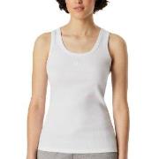 Schiesser Rib Tank Top Hvit bomull X-Large Dame
