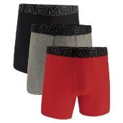 Under Armour 3P Performance Tech Solid 6in Boxers Rød polyester Small ...
