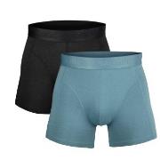 Salming 2P Boxer Briefs Svart/Blå Large Herre