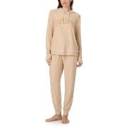 DKNY Chill In Style Hoodie Jogger Set Beige polyester X-Small Dame