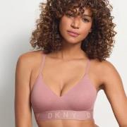 DKNY BH Cozy Boyfriend Wirefree Push-Up Bra Rød Large Dame