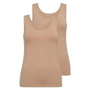 Decoy 2P Wide Strap Bamboo Top Beige 3XL Dame