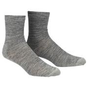 Damella Strømper 2P Thin Wool Socks Lysgrå Str 39/42 Dame
