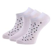 Trofe Cotton Dot Sneaker Socks Strømper 6P Hvit Str 35/38 Dame