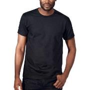 Bread and Boxer Cotton Crew Neck Svart økologisk bomull XX-Large Herre