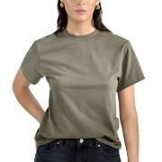 Bread and Boxers T-Shirt Classic Khaki økologisk bomull Large Dame