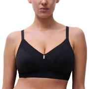 Chantelle BH EasyFeel Wirefree Support Bra Svart nylon B 90 Dame