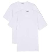 Armani Stretch Jersey Loungewear T-Shirts 2P Hvit bomull X-Large Herre
