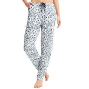 Calida Favourites Tiles Pyjama Trousers Hvit/Blå bomull Small Dame