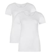 Bamboo basics 2P Kate T-Shirt Round Neck Hvit X-Large Dame