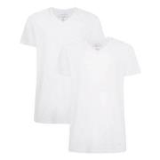 Bamboo basics 2P Velo T-Shirt V Neck Hvit Large Herre