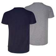 Levis 2P Base Crew Neck T-shirt Marine/Grå bomull Small Herre